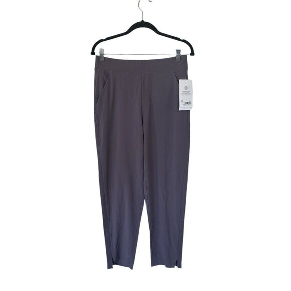 Athleta Brooklyn Mid Rise Ankle Pants High Waist Tapered Leg Women Purple Size 6 - Picture 2 of 5